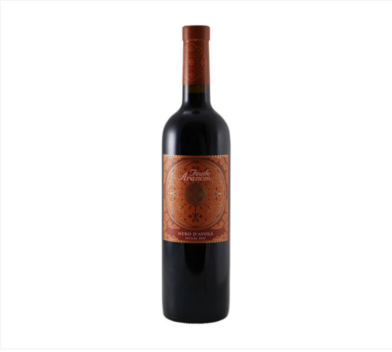 Rode wijn Feudo Arancio Nero dAvola