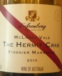 d'Arenberg "The Hermit Crab" Viognier/Marsanne